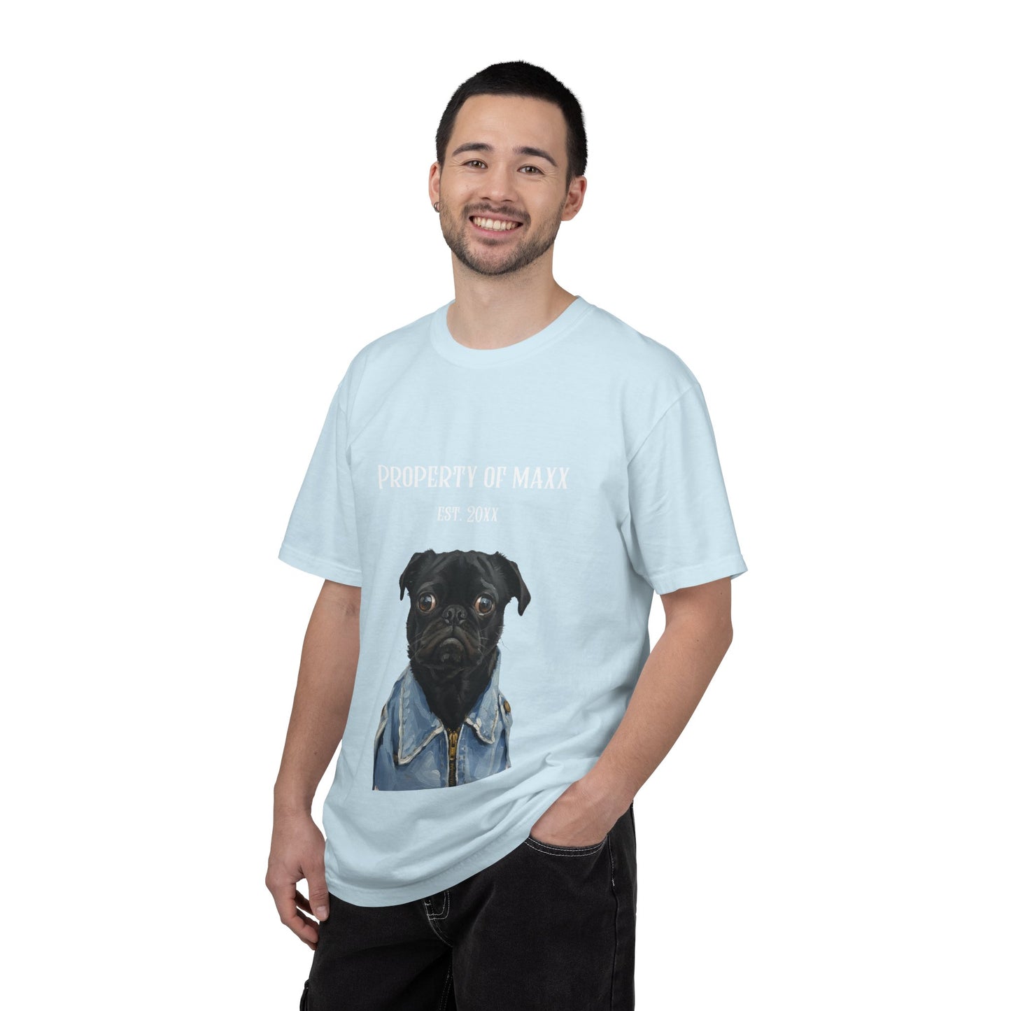 Custom Dog Photo-to-Painting Collection -  Comfort Colors 1717 Shirt - Gift For Pet Lovers