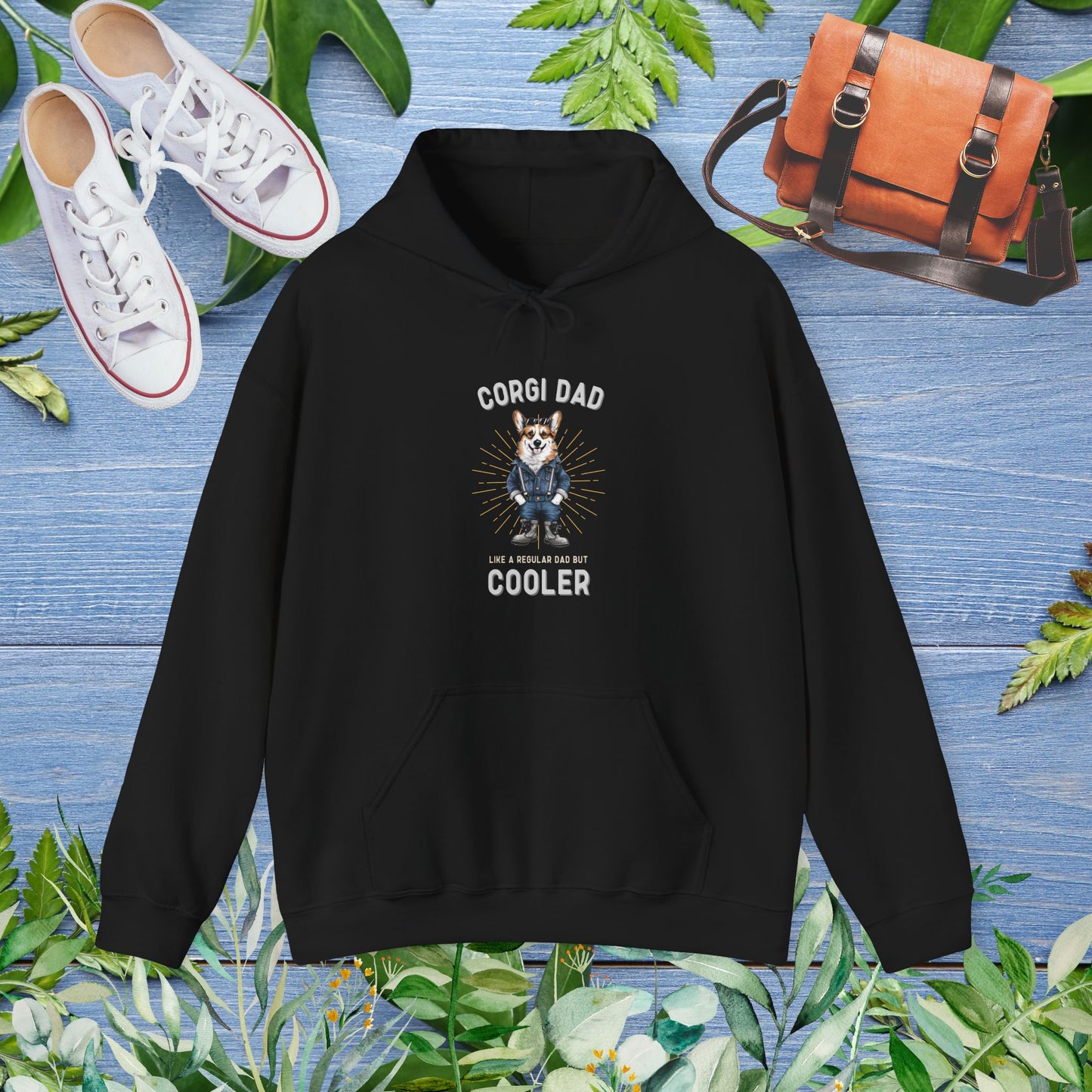Corgi Dad Hoodie - furevermama