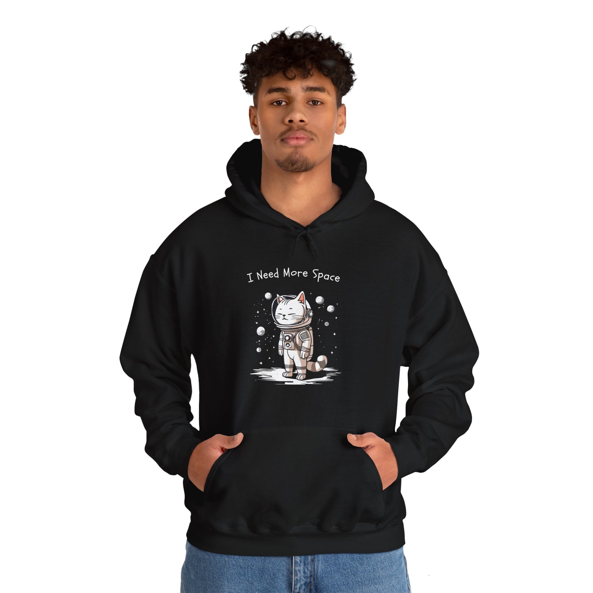 Space Cat Unisex Hoodie - I Need More Space - furevermama