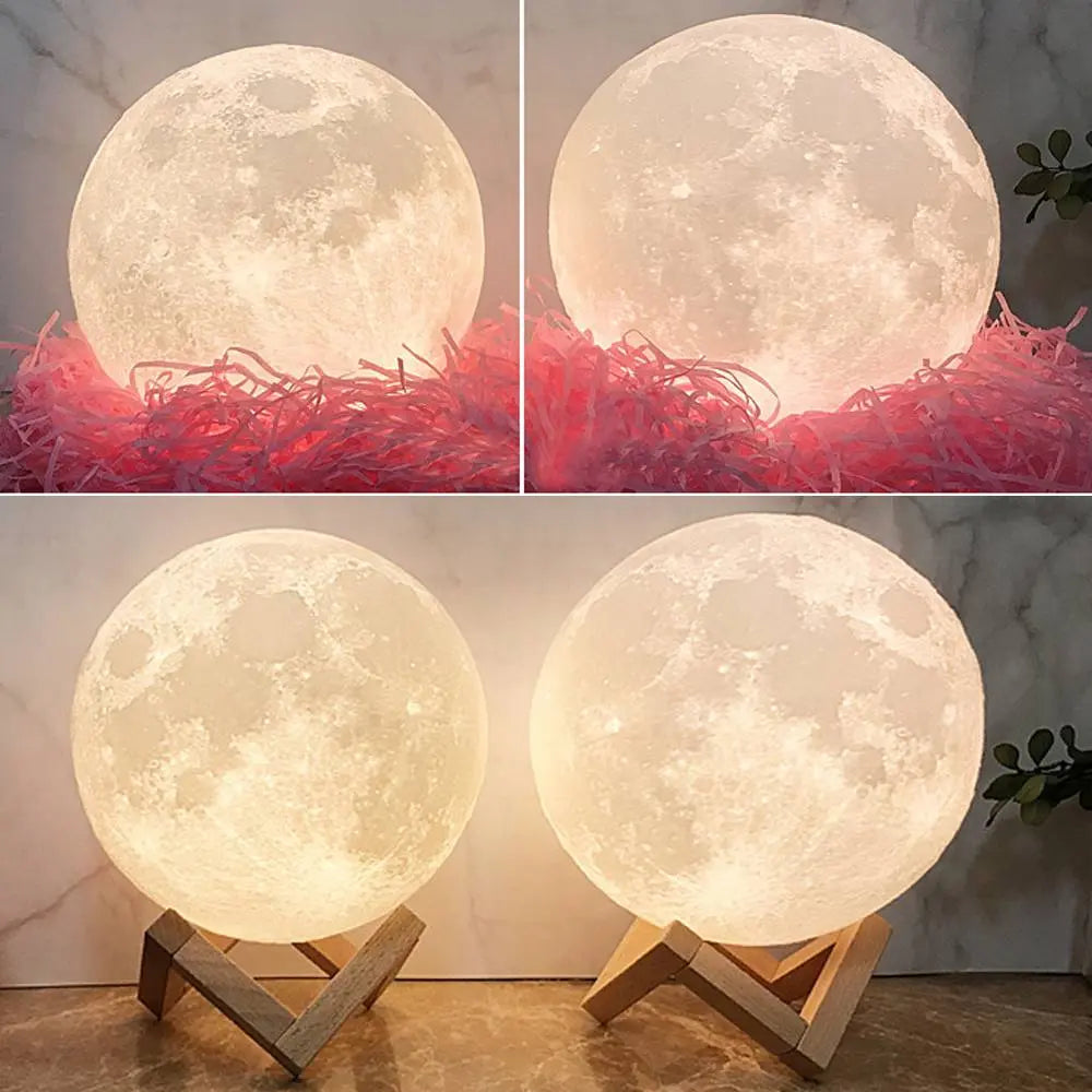 Custom 3D Printed Photo Lunar Light Moon Lamp - Mother's Day Gift - furevermama