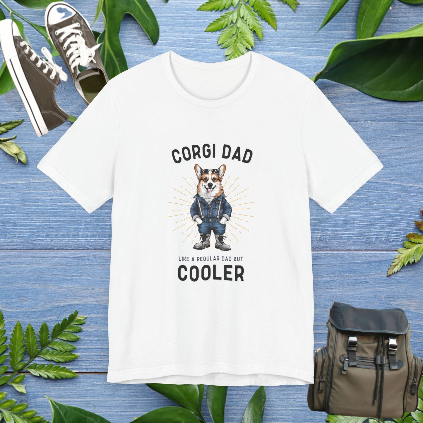 Cooler Corgi Dad T-Shirt - furevermama