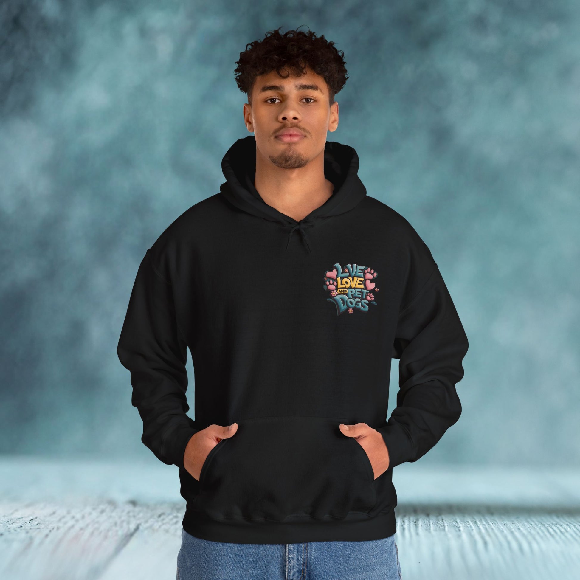 Live Love and Pet Dogs Hoodie (Double-Sided) - furevermama