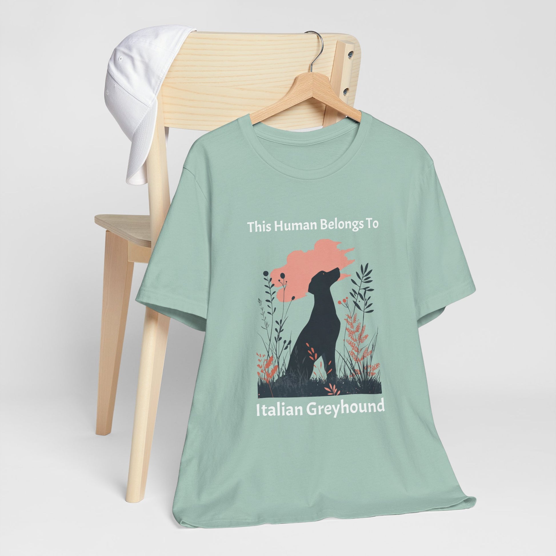 This Human Belongs To Italian Greyhound Jersey Tee - furevermama