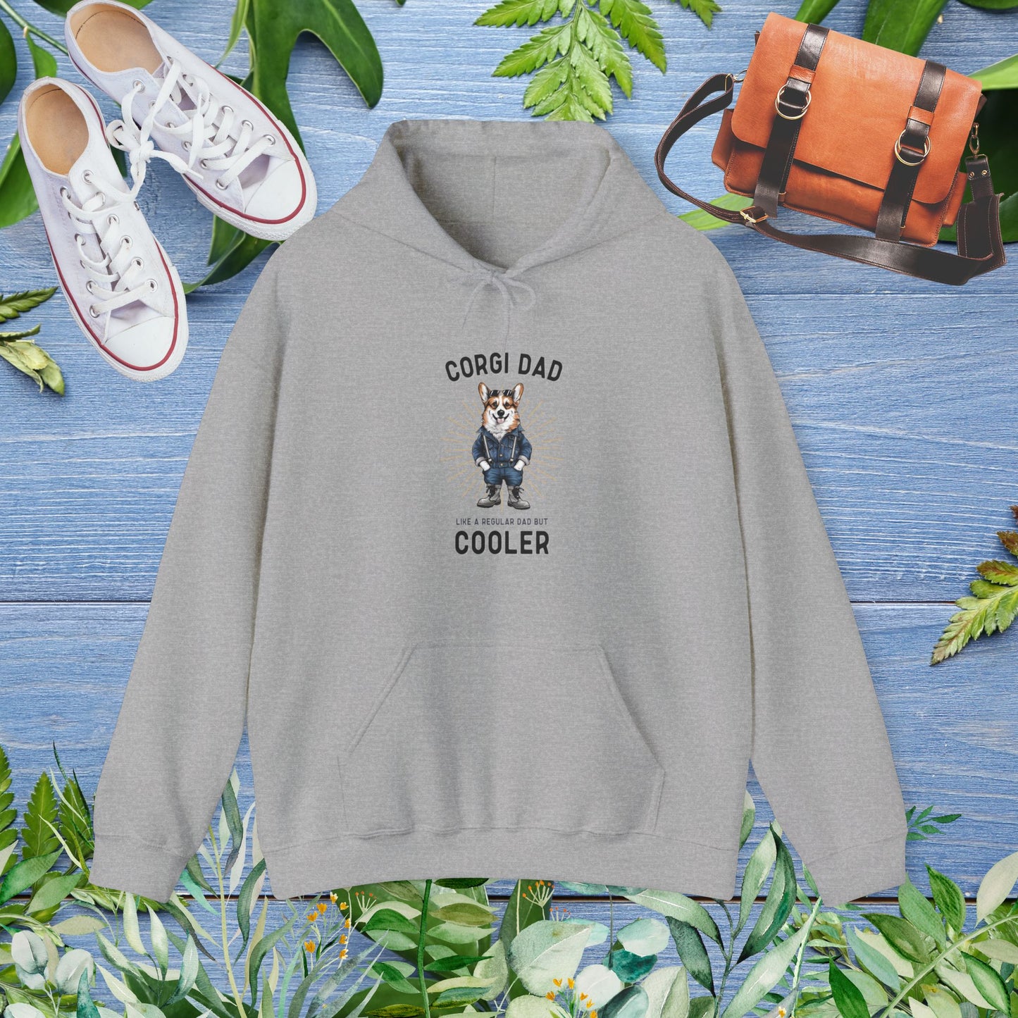 Corgi Dad Hoodie - furevermama