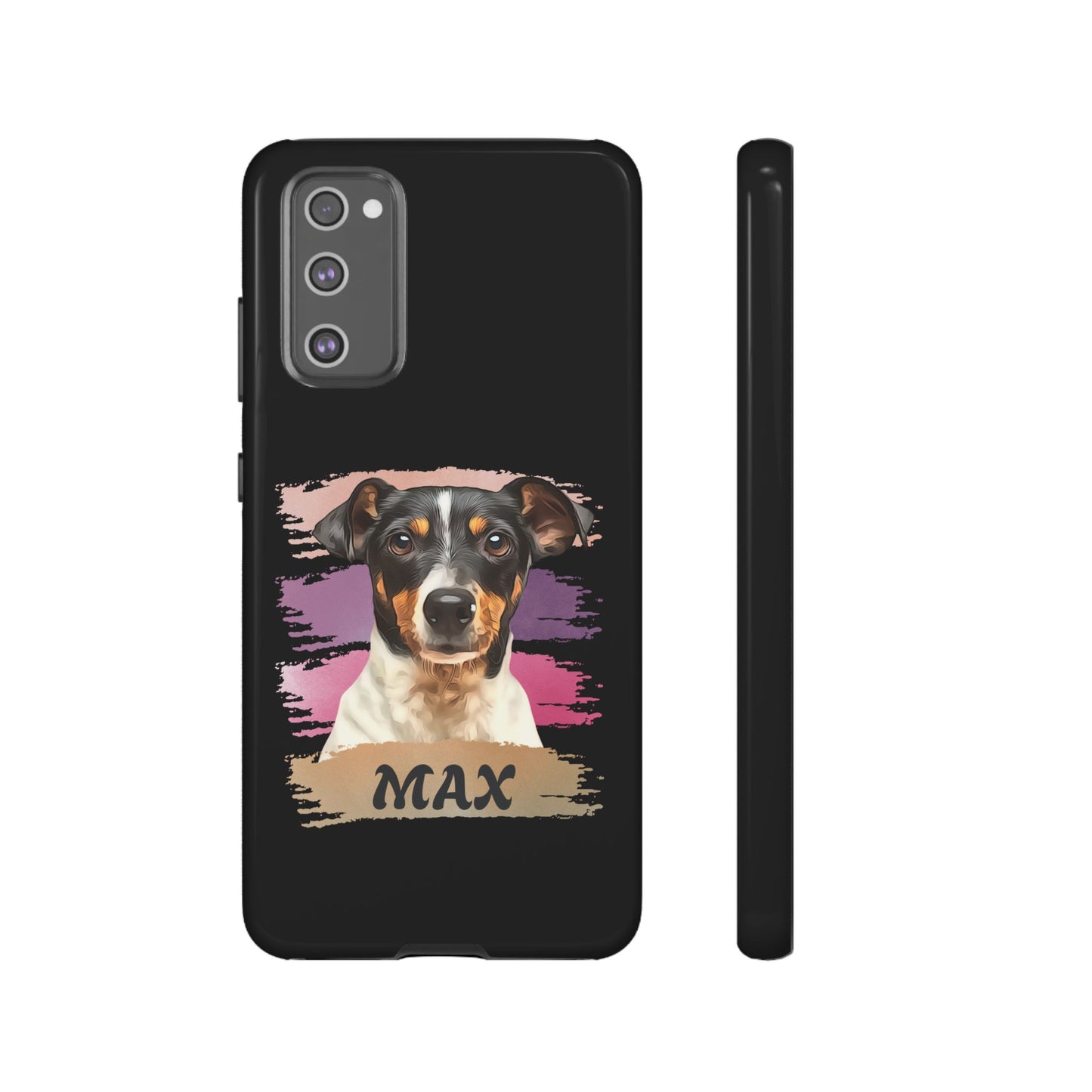 Custom Pet Portrait Phone Case, Pink Brush Edition - furevermama