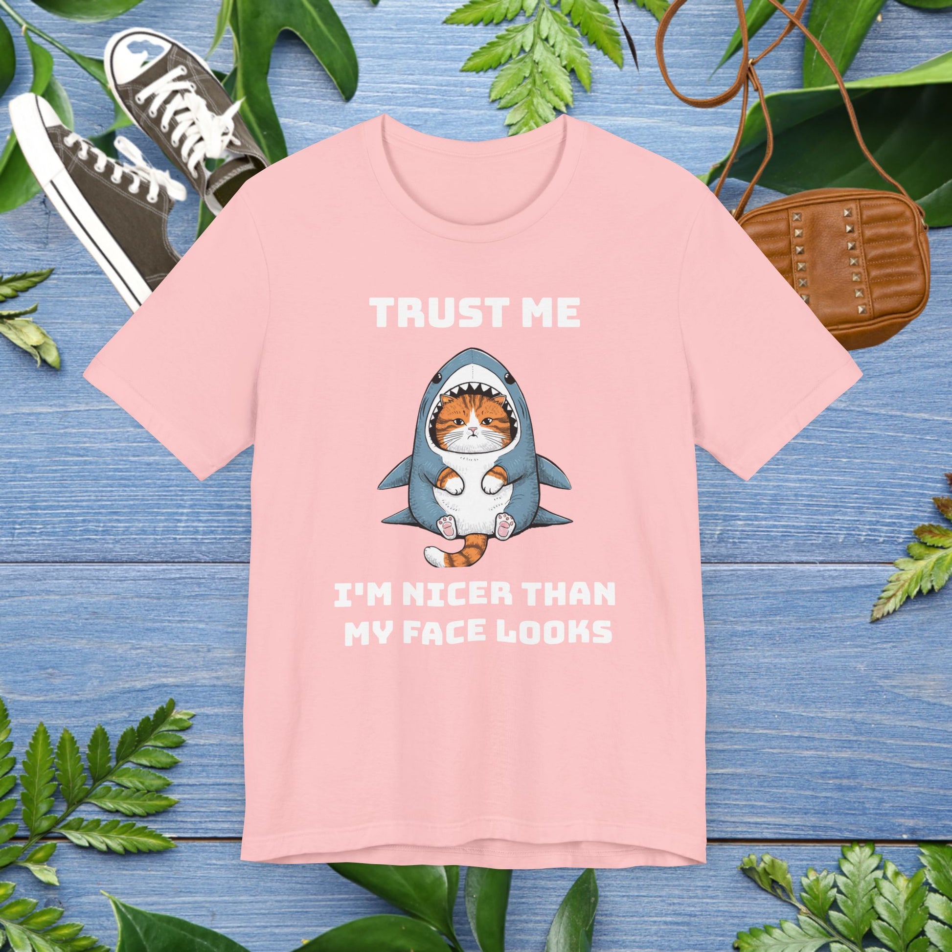 Cat in Shark Costume Unisex T-Shirt - furevermama