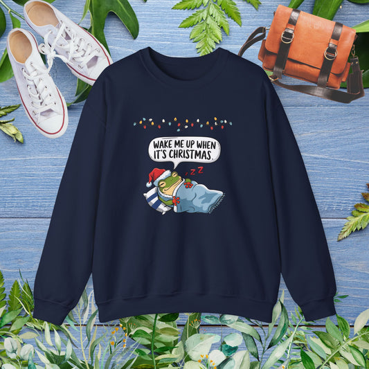 Wake Me Up When It's Christmas Unisex Sweatshirt - furevermama