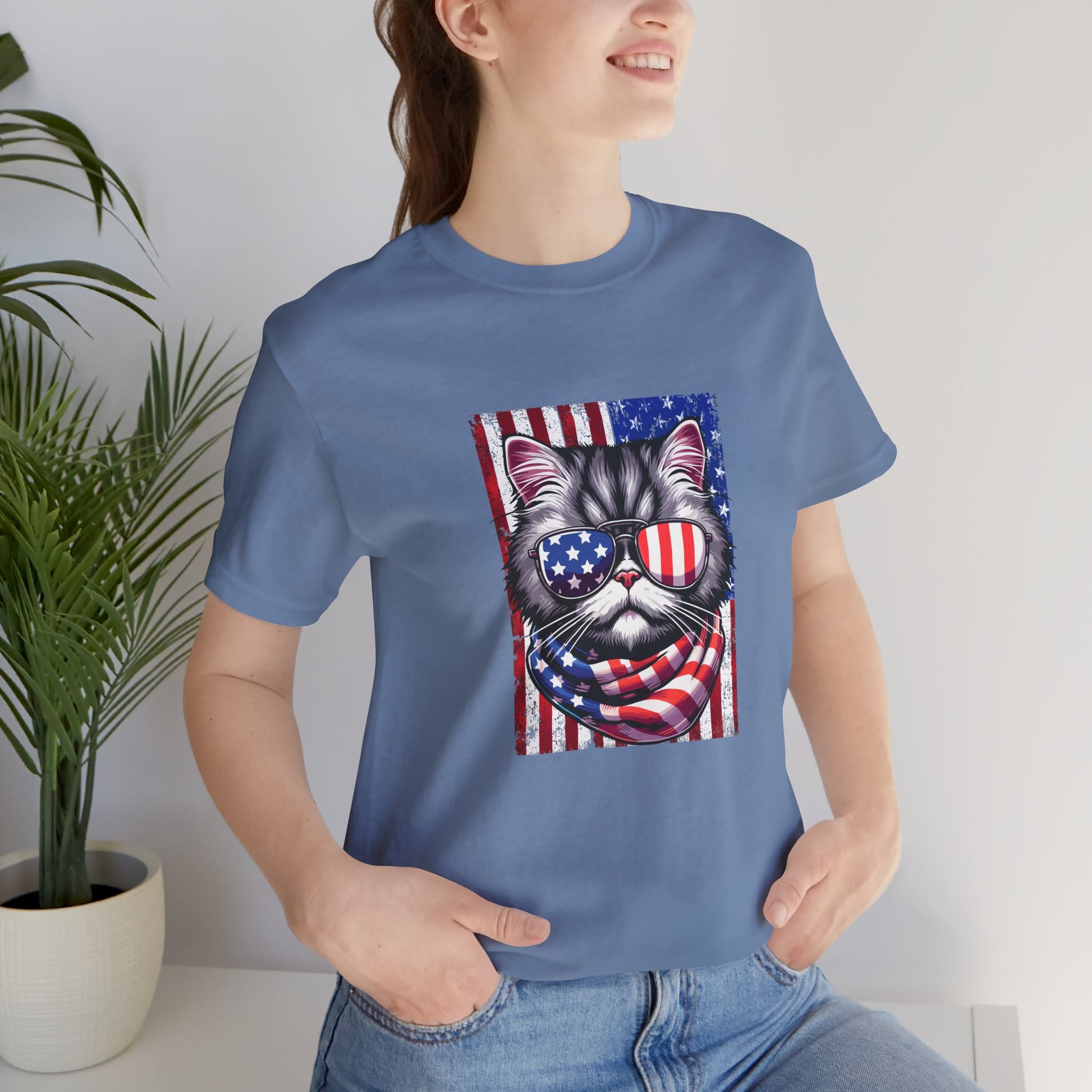 Patriotic Cat Unisex T-Shirt - furevermama