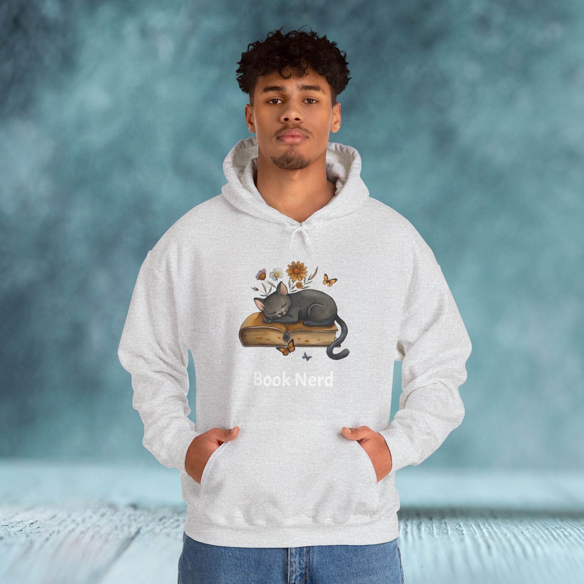 Cat The Book Nerb Unisex Hoodie - furevermama