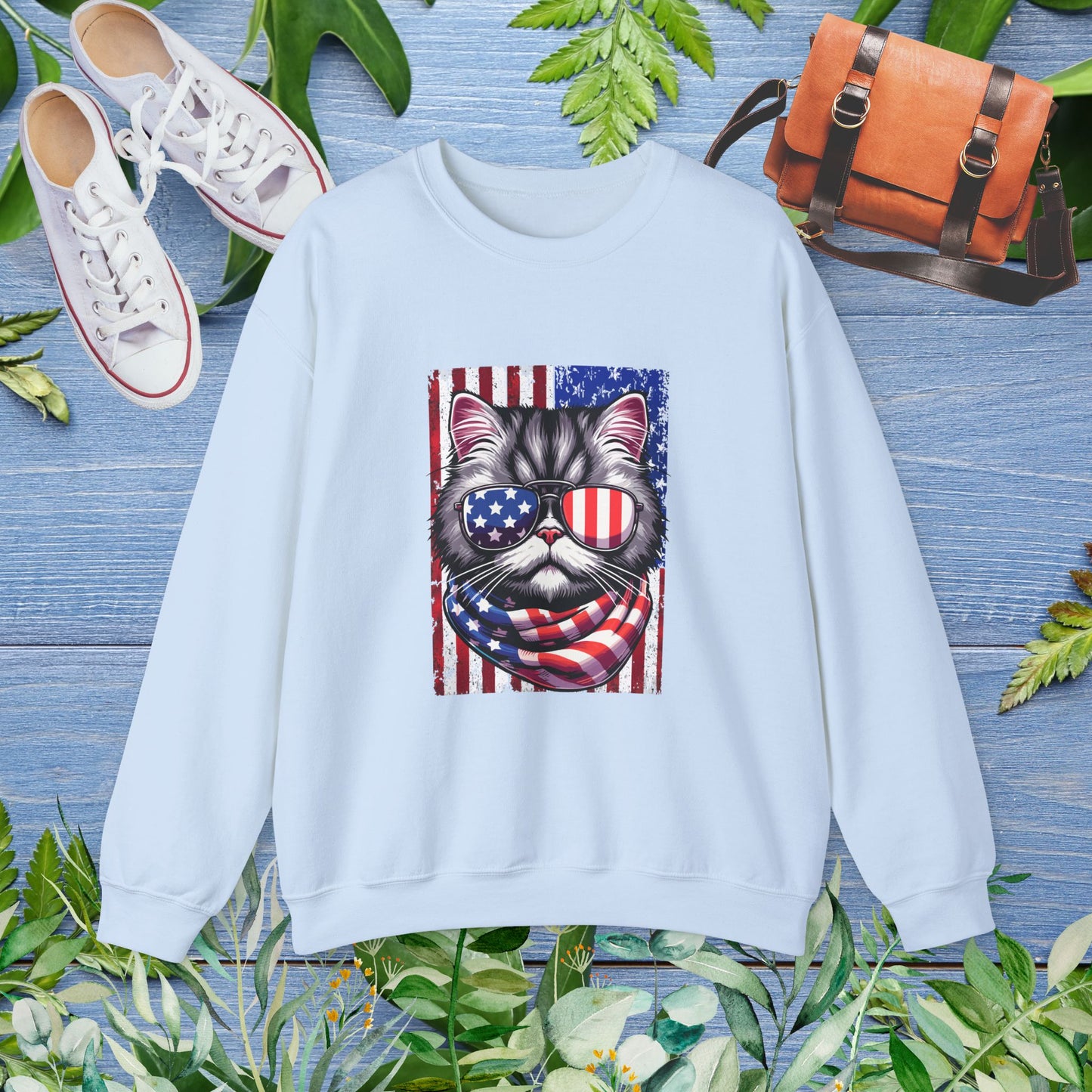 Patriotic Cat Unisex Sweatshirt - furevermama