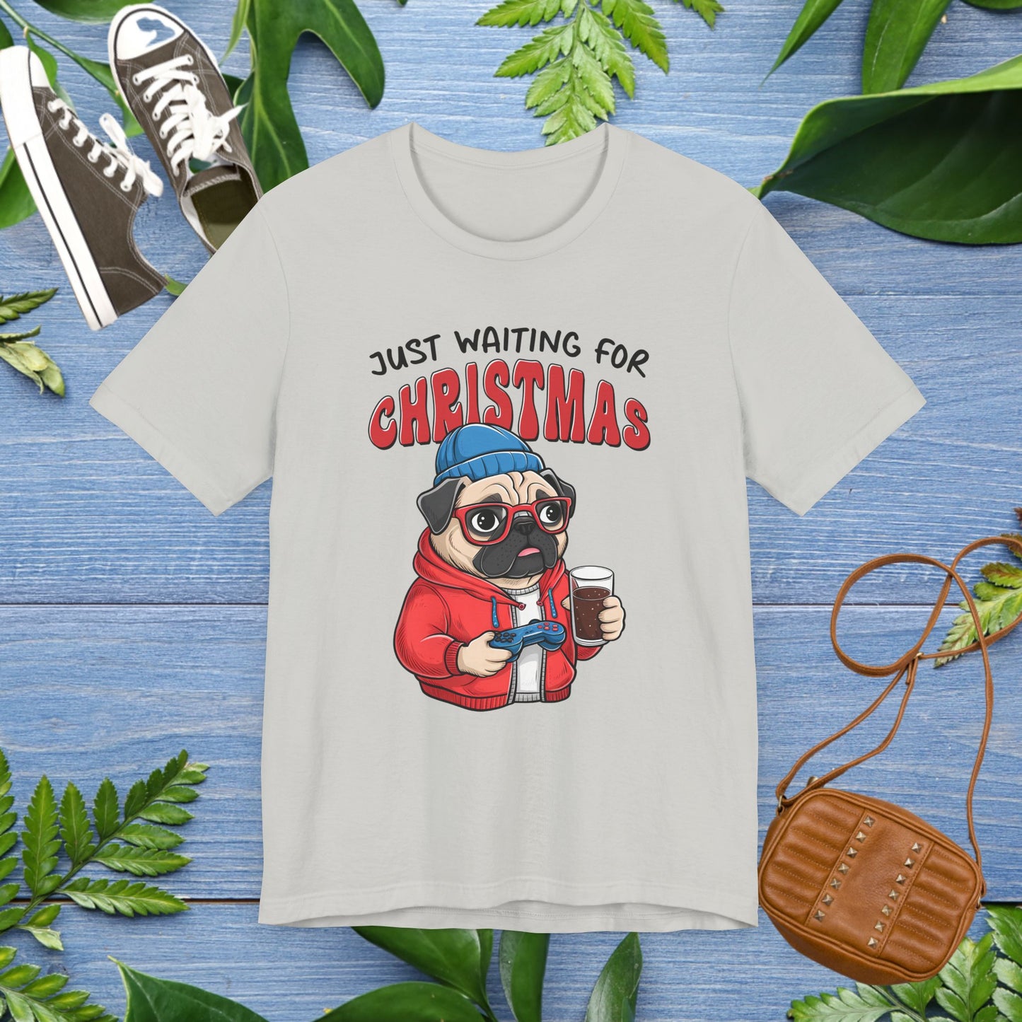 Just Waiting For Christmas, Bulldog Jersey Tee - furevermama