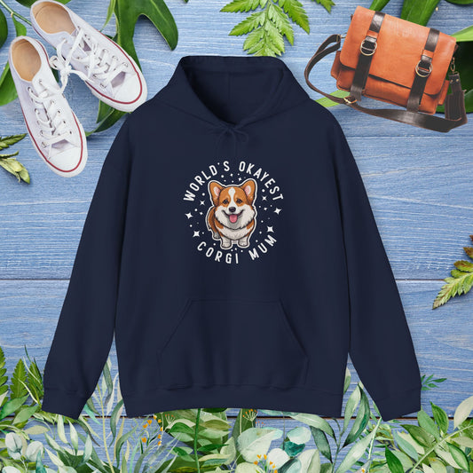 World's Okayest Corgi Mum Hoodie - furevermama