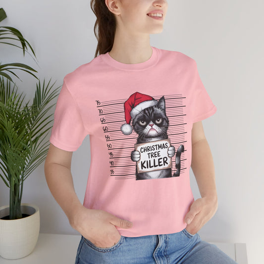 Christmas Tree Killer, Cat Graphic T-Shirt - furevermama