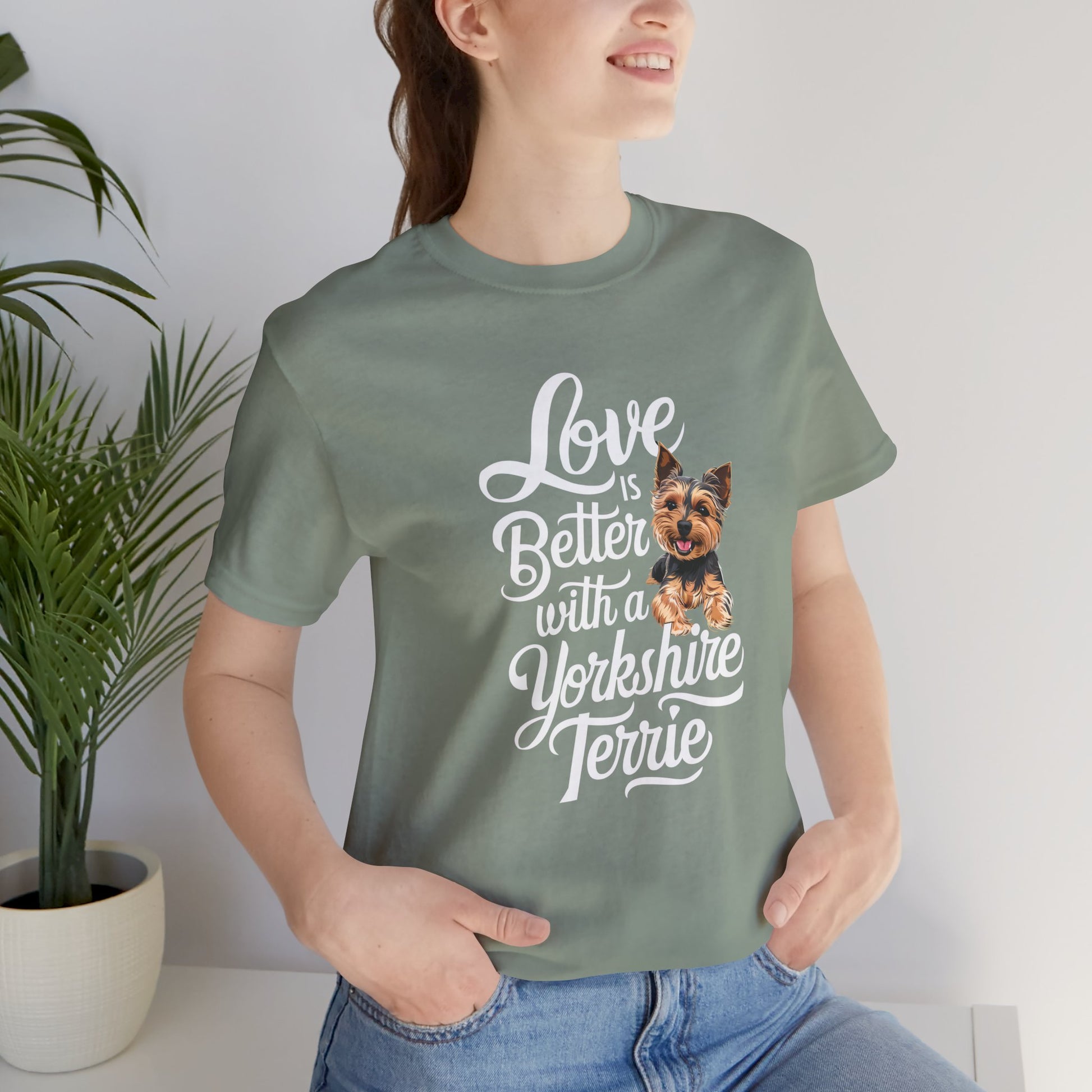 Life Is Better With A Terrie Yorkshire Unisex T-Shirt - furevermama