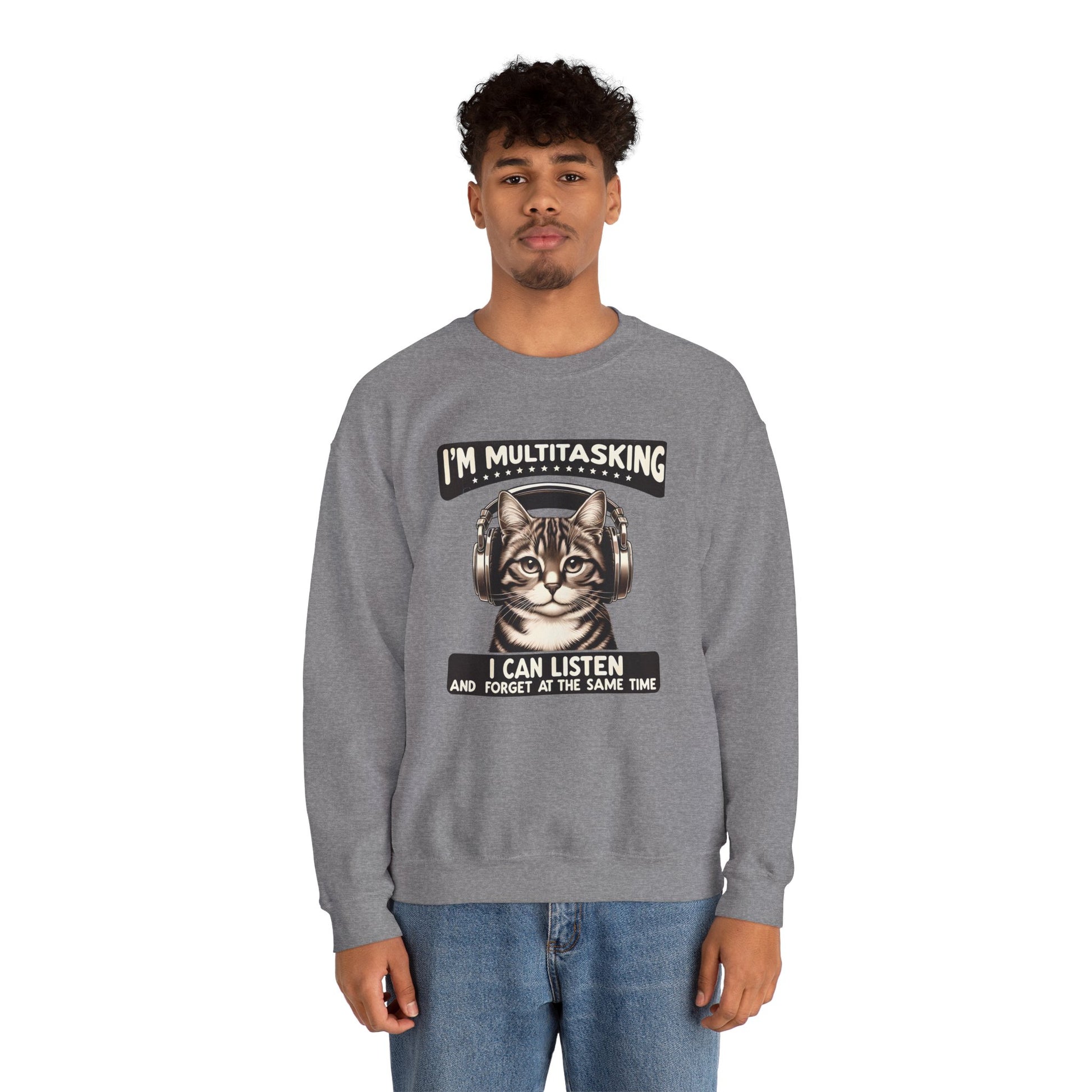 Multitasking Cat Unisex Sweatshirt - furevermama