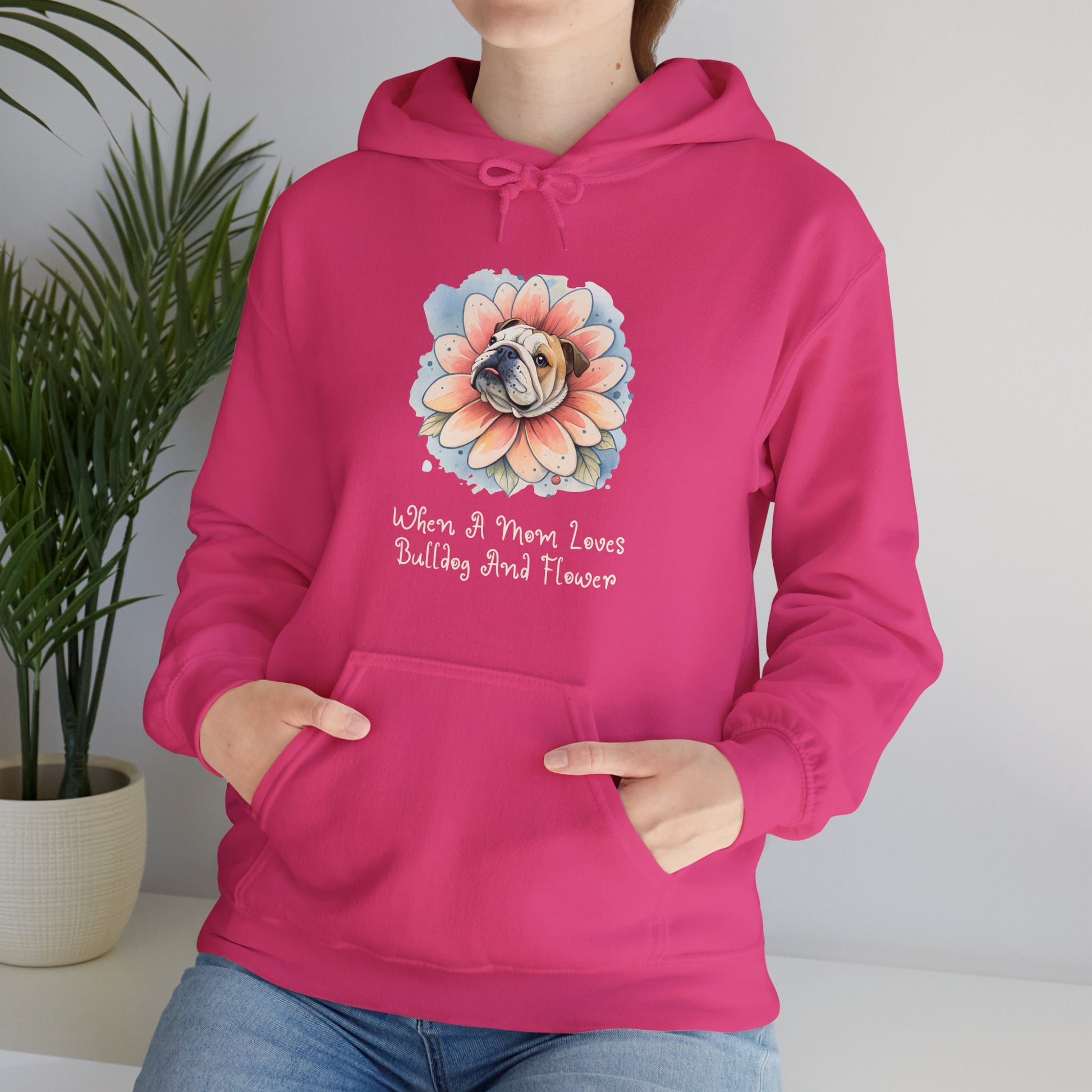Bulldog Flower Hoodie - furevermama