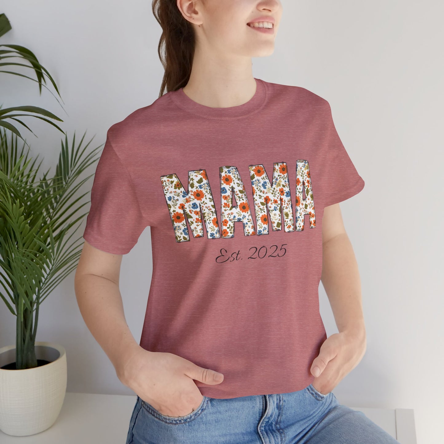 Personalised Mama T-Shirt - Est Year Unisex Tee