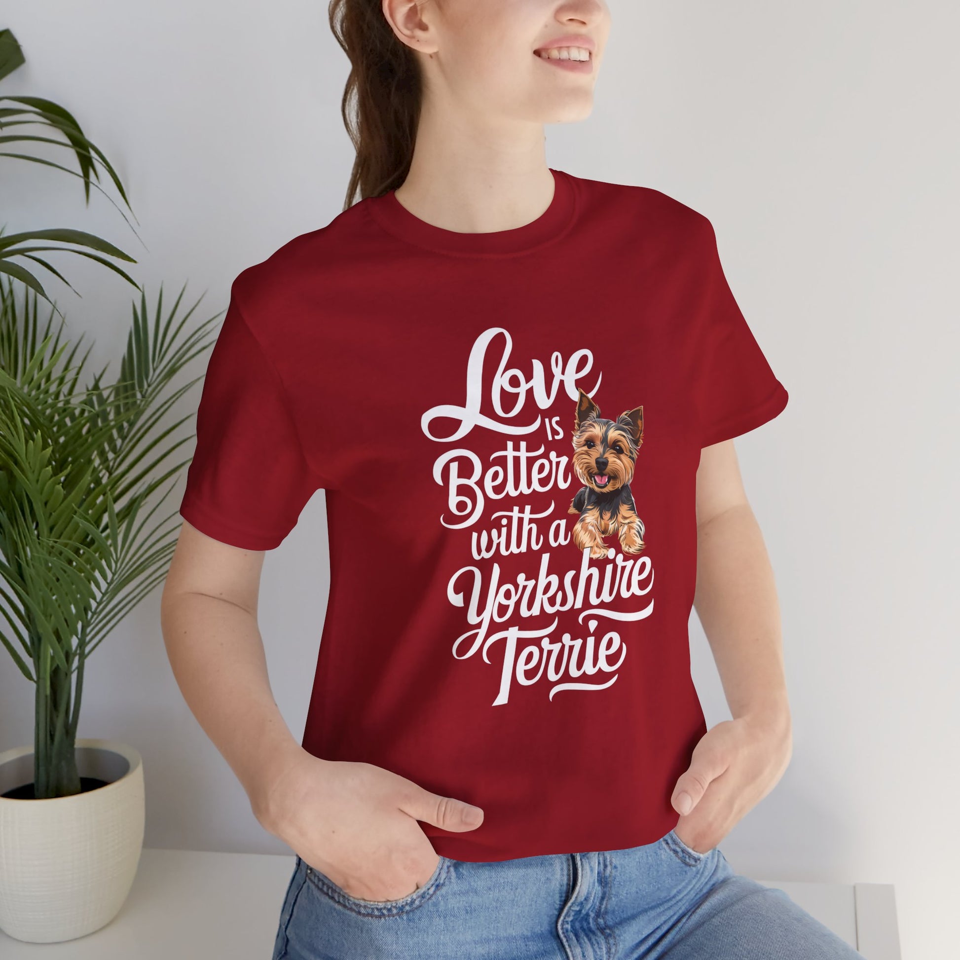 Life Is Better With A Terrie Yorkshire Unisex T-Shirt - furevermama