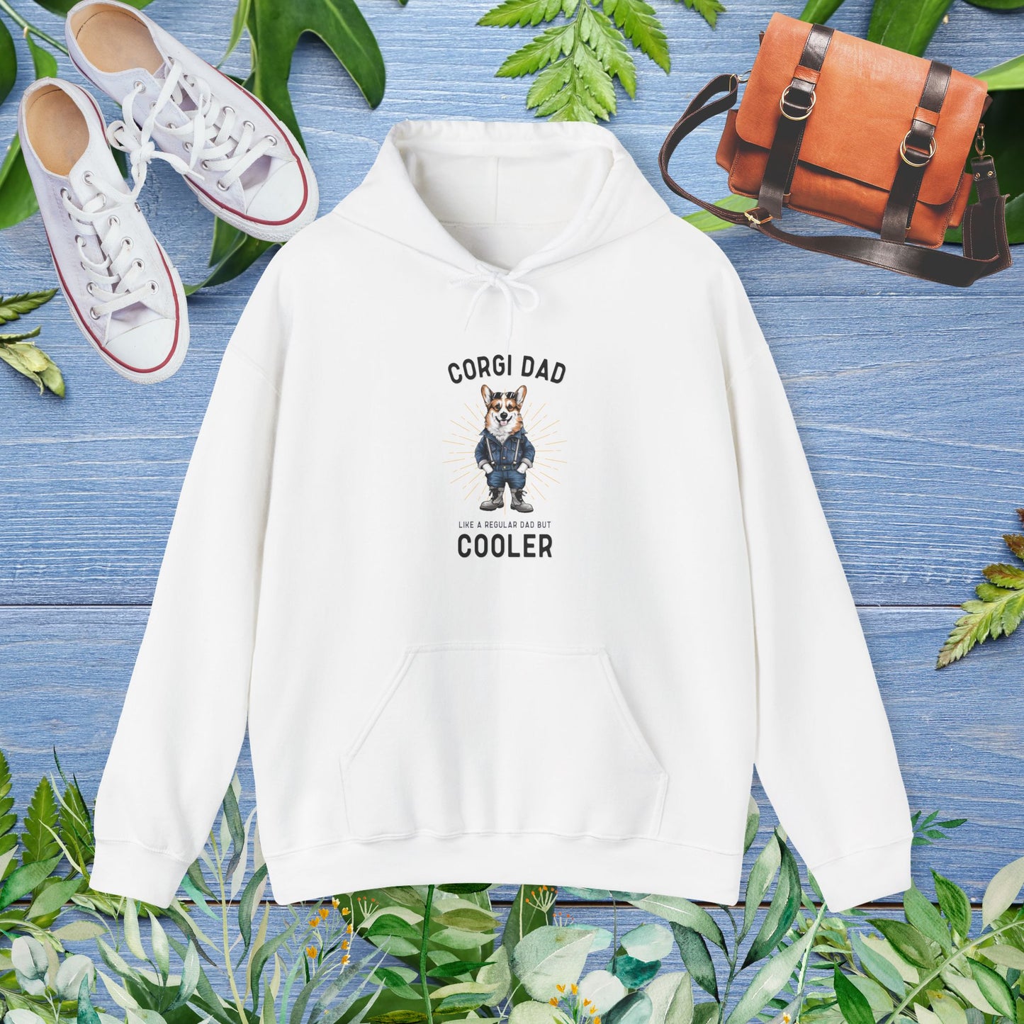 Corgi Dad Hoodie - furevermama