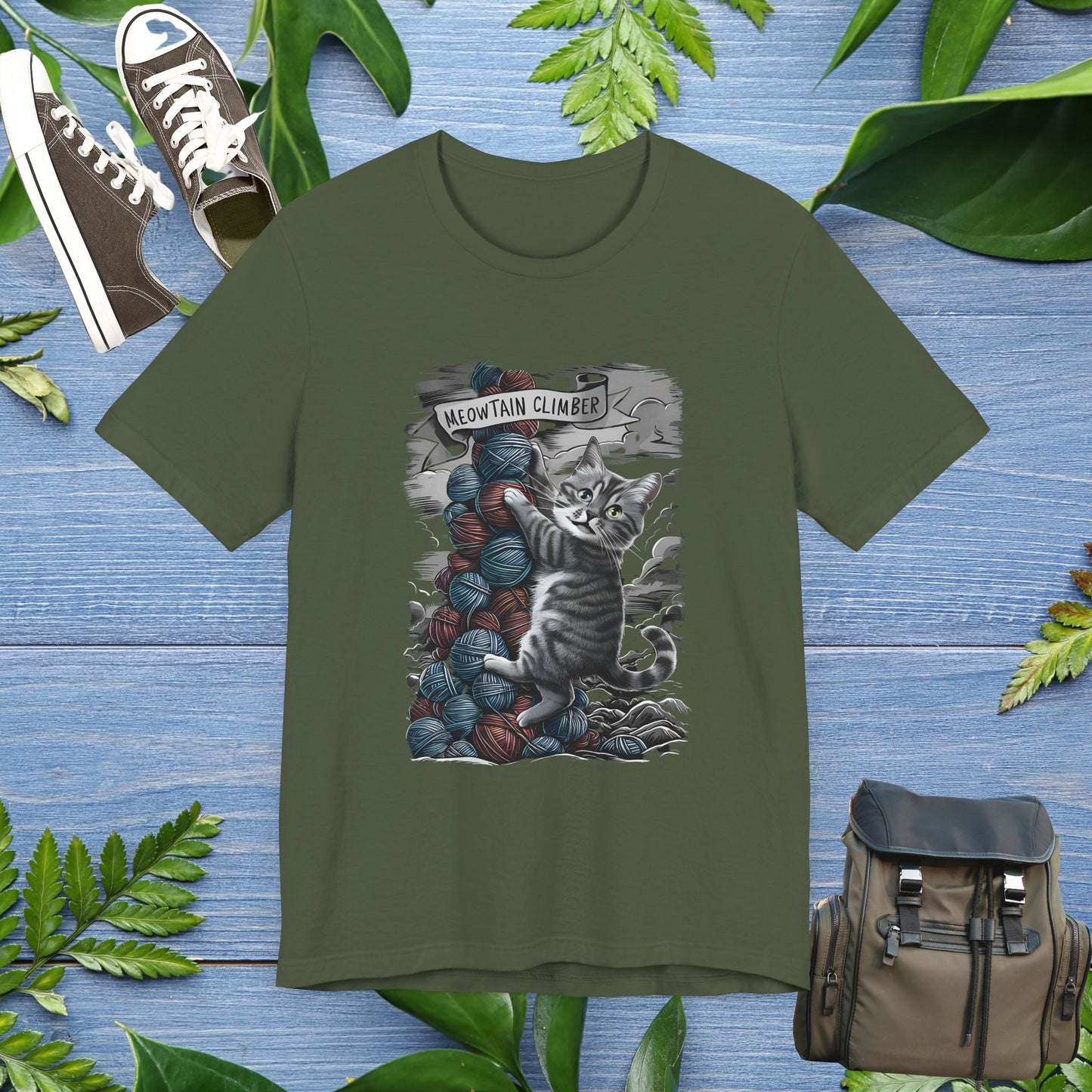 Meowtain Climber Unisex T-Shirt - furevermama