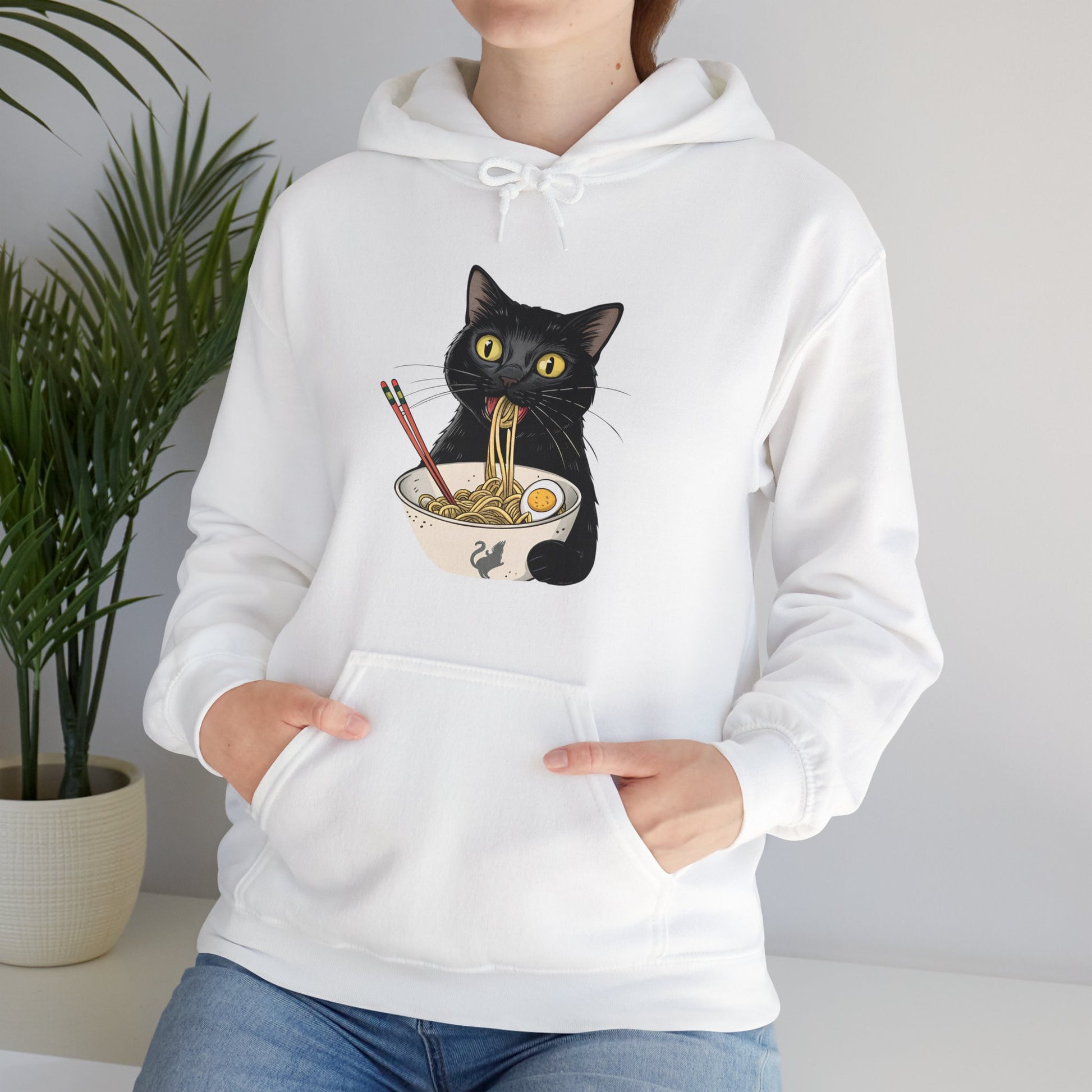 Cat Eating My Ramen Unisex Hoodie - furevermama