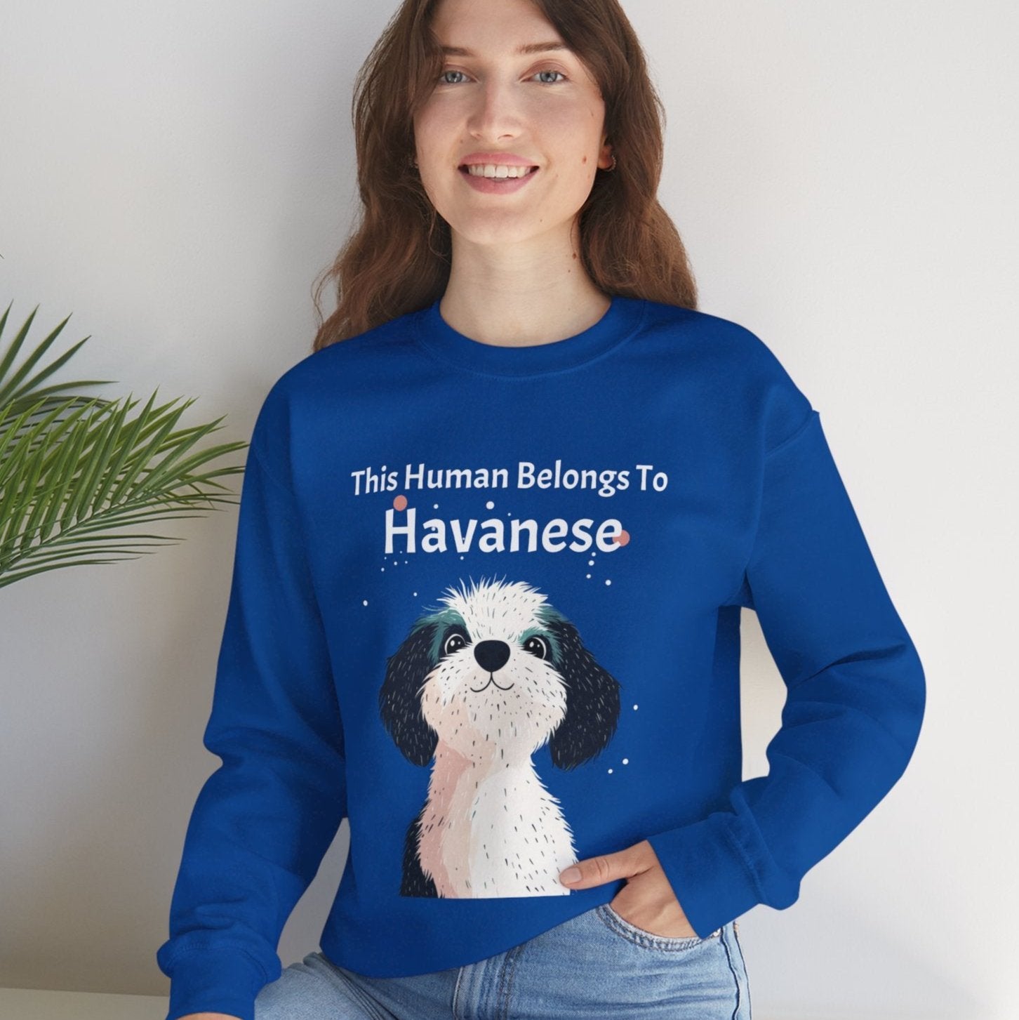 This Human Belongs To Havanese Unisex Sweatshirt - furevermama