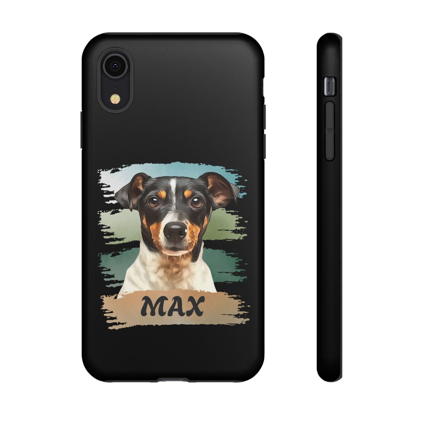 Custom Pet Portrait Phone Case, Green Brush Edition - furevermama