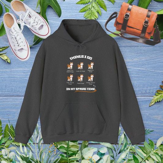 Things I Do In Spare Time Hooded Sweatshirt, Dog Lover Hoodies - furevermama
