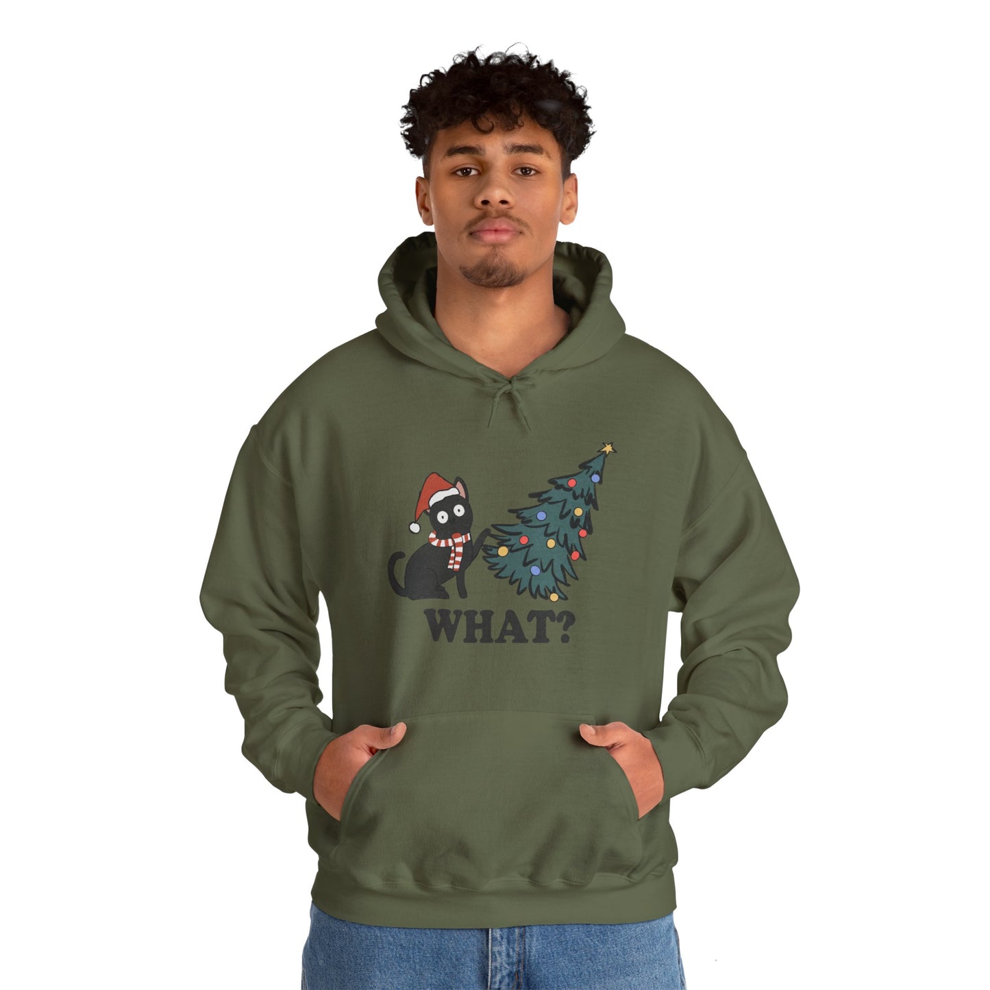 Naughty Cat Christmas Hoodie - furevermama