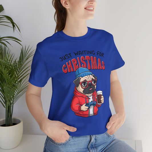 Just Waiting For Christmas, Bulldog Jersey Tee - furevermama