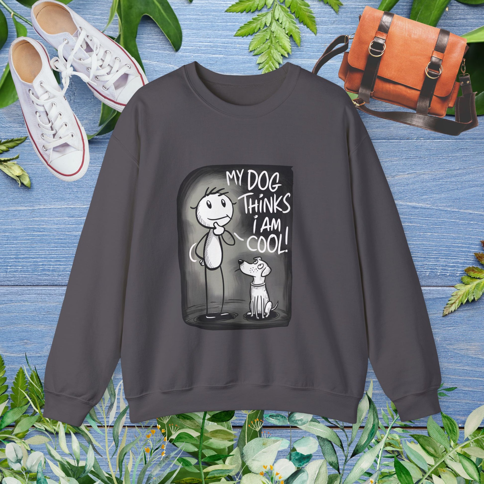 My Dog Thinks I Am Cool - Unisex Crewneck Sweatshirt - furevermama