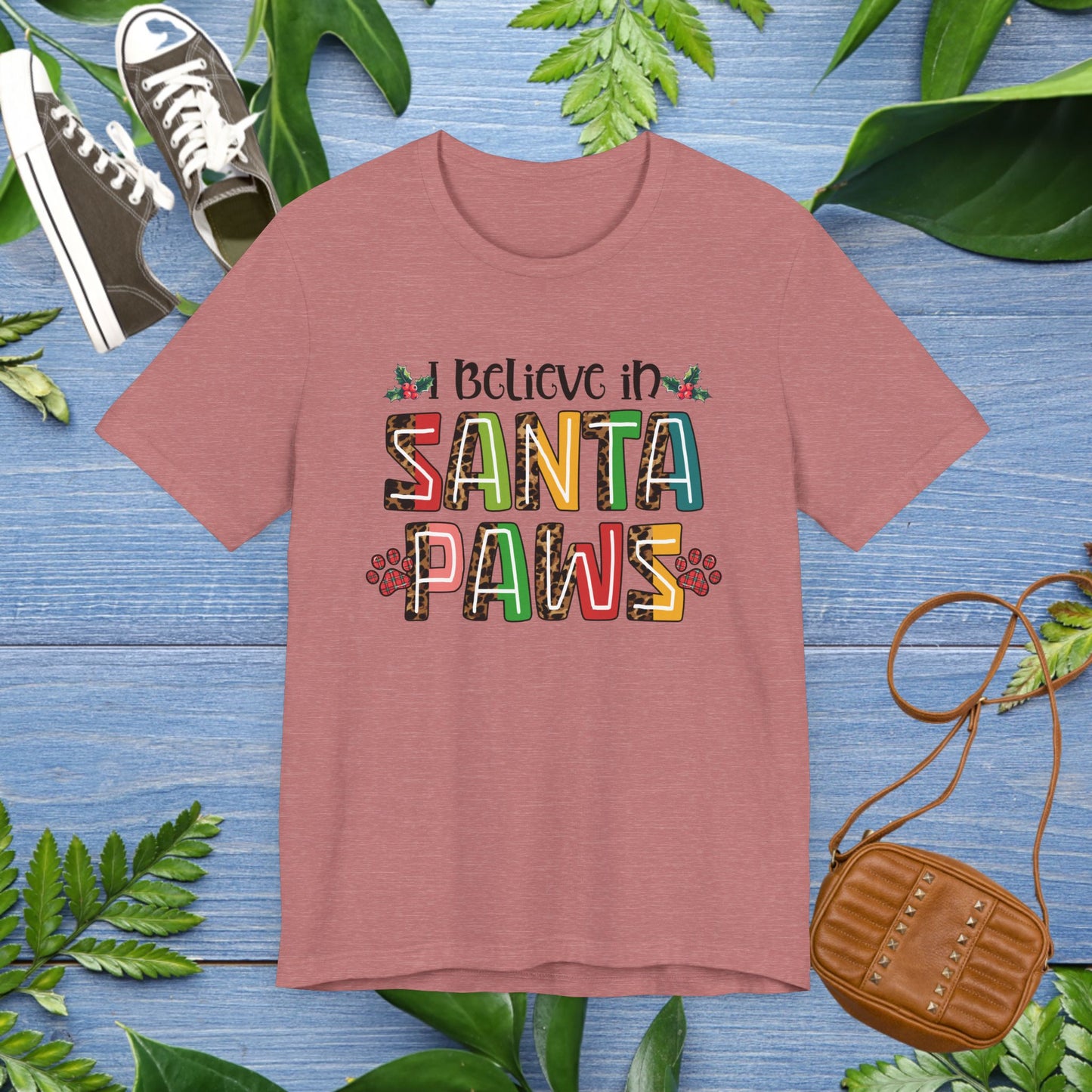 I Believe In Santa Paws Jersey Tee - furevermama