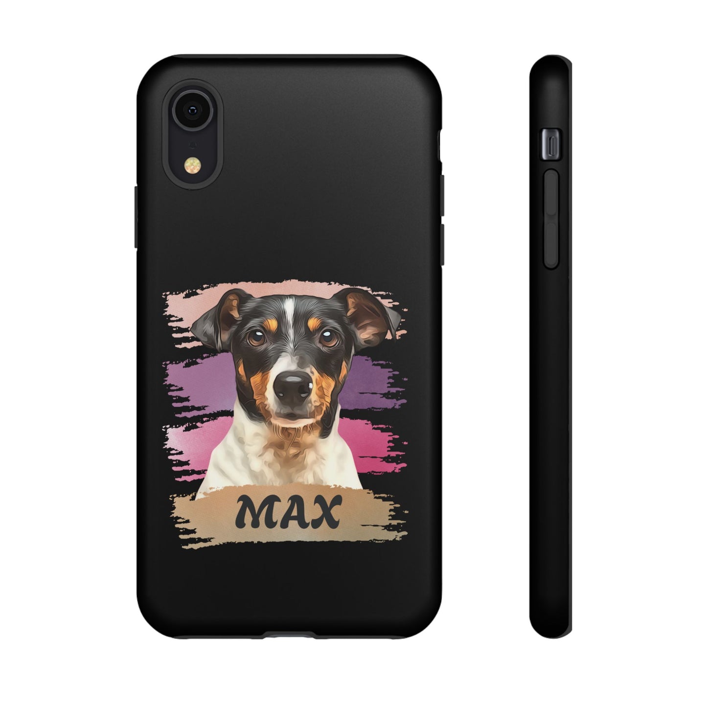 Custom Pet Portrait Phone Case, Pink Brush Edition - furevermama