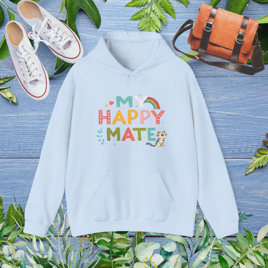 My Happy Mate Cat Graphic Hoodie - furevermama
