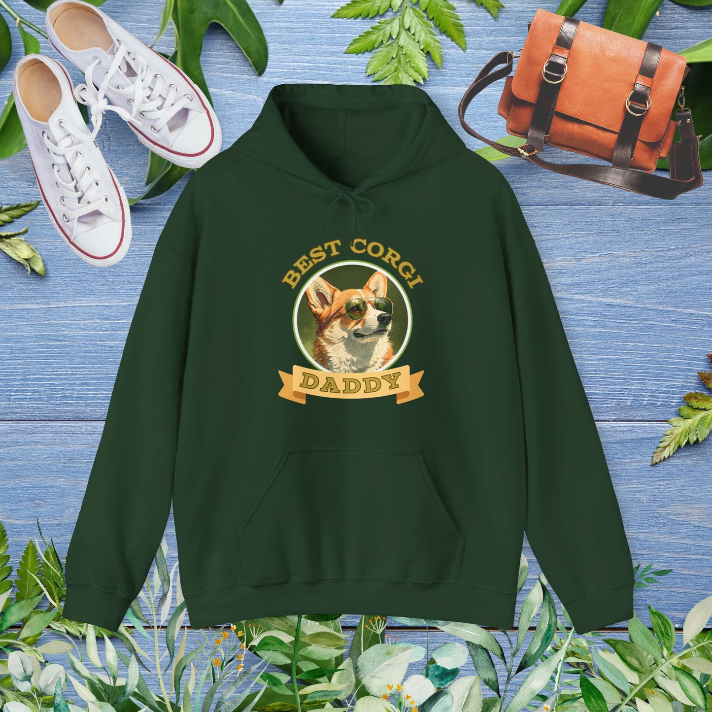 Best Corgi Daddy Hoodie - furevermama