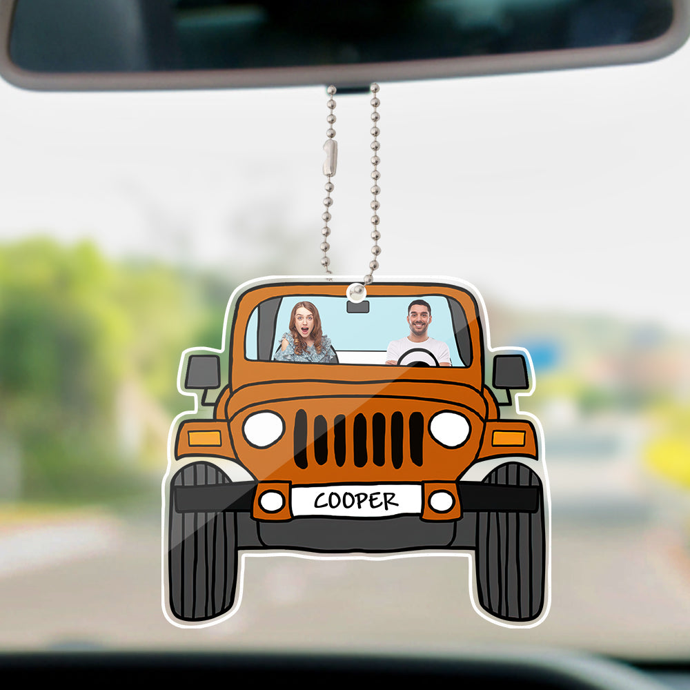 Personalized Photo Jeep Ornament - furevermama
