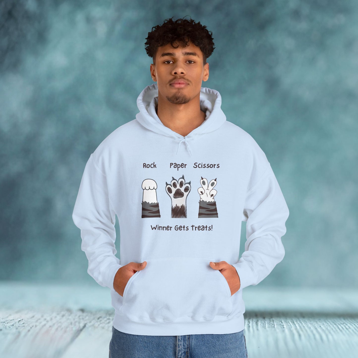 Paw's Paper Rock Scissors Unisex Hoodie - furevermama
