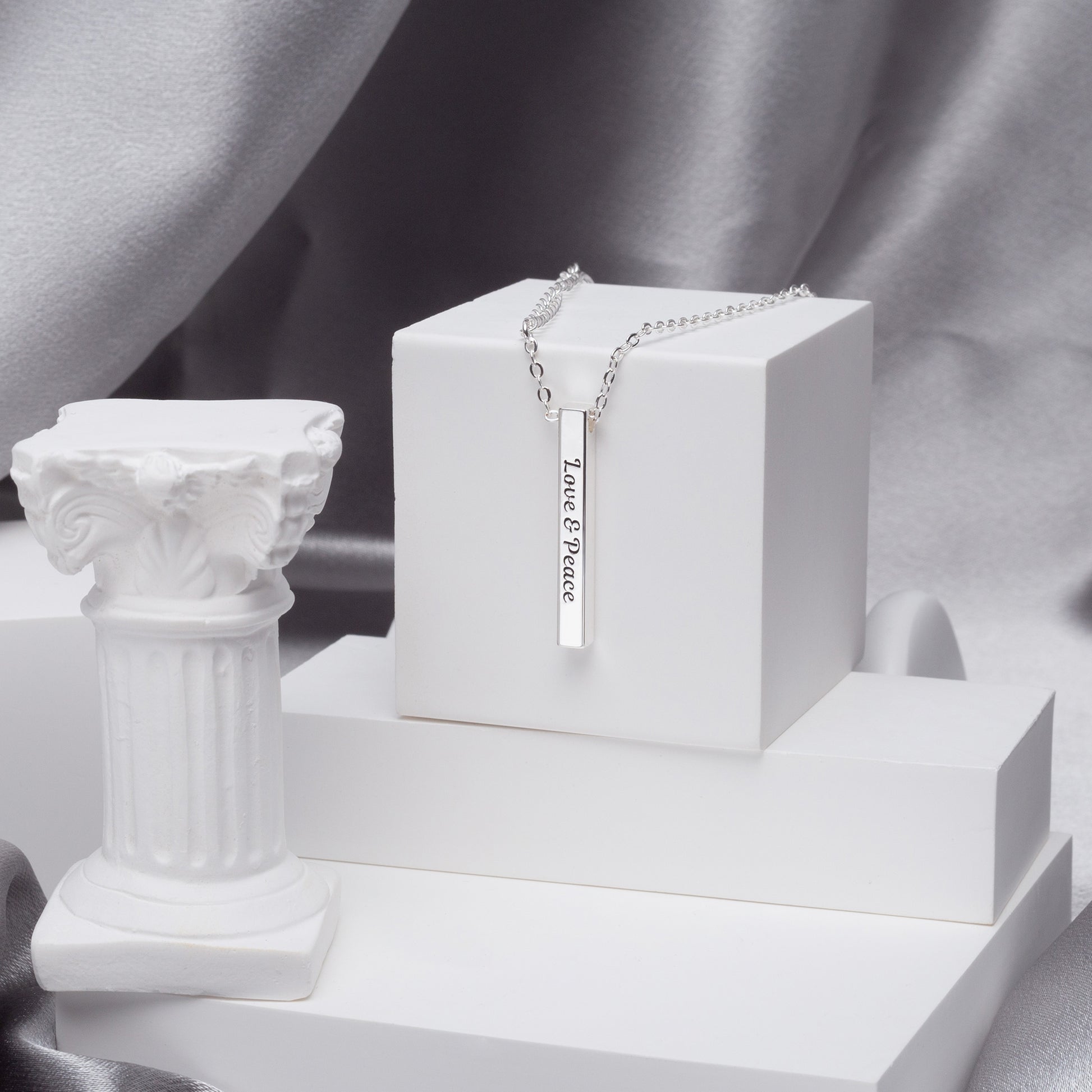 Classic Rectangle Pendant Necklace - Timeless Elegance - furevermama