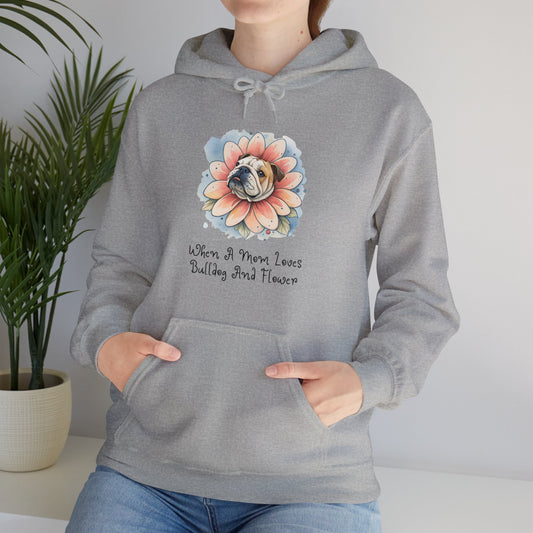 Bulldog Flower Hoodie - furevermama