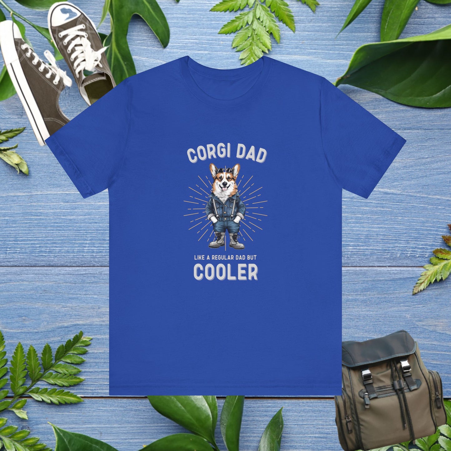 Cooler Corgi Dad T-Shirt - furevermama