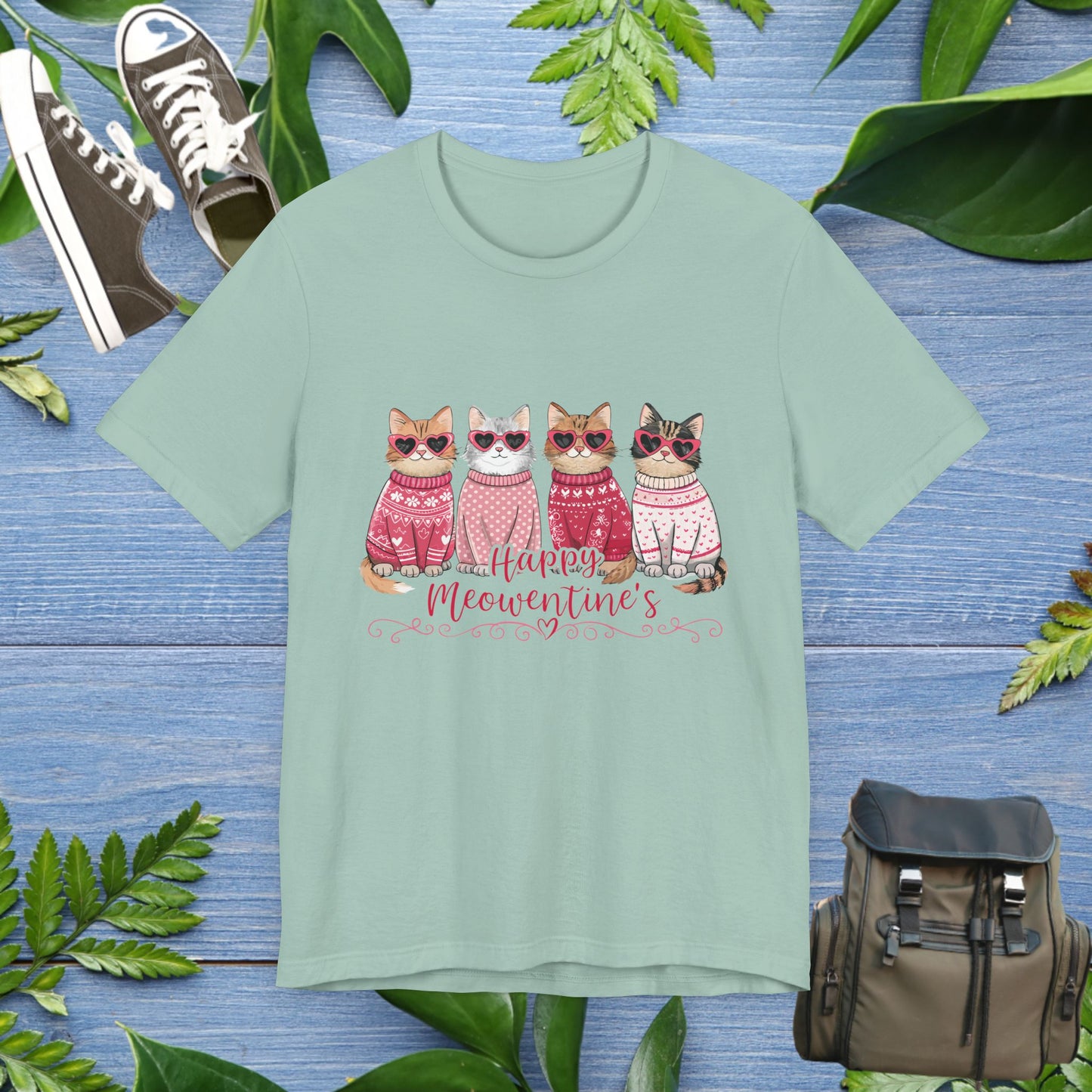 Happy Meowentine's Unisex T-Shirt - furevermama