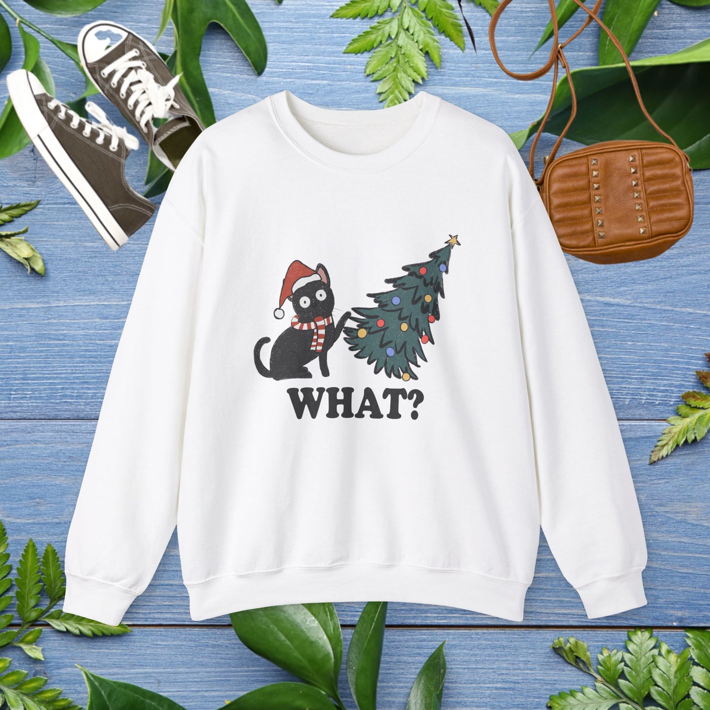 Naughty Cat Christmas Unisex Sweatshirt - furevermama