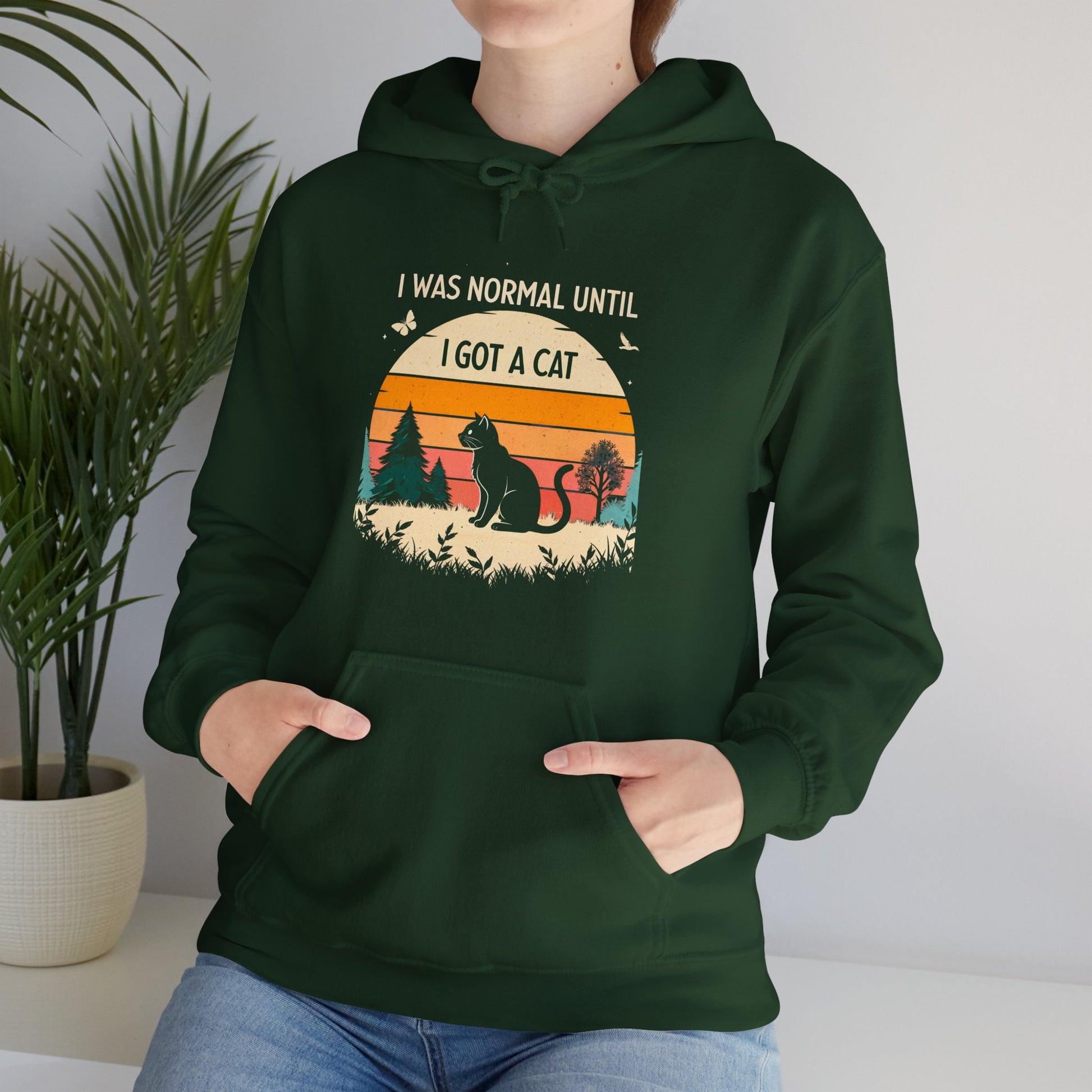 I Was Normal Unit I Got A Cat Hoodie - furevermama