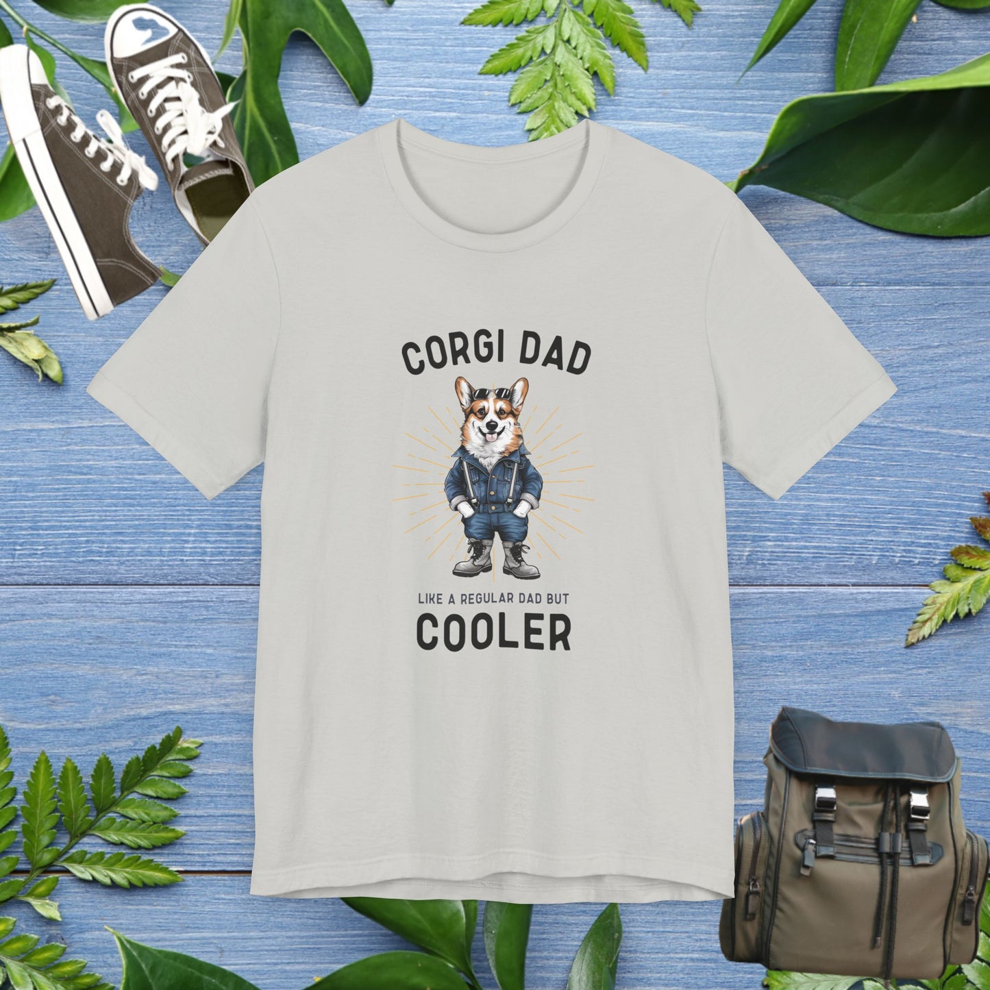 Cooler Corgi Dad T-Shirt - furevermama