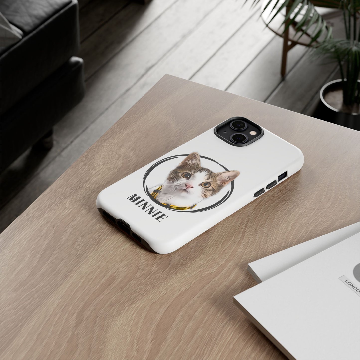 Custom Pet Portrait In Circle Phone Case - furevermama