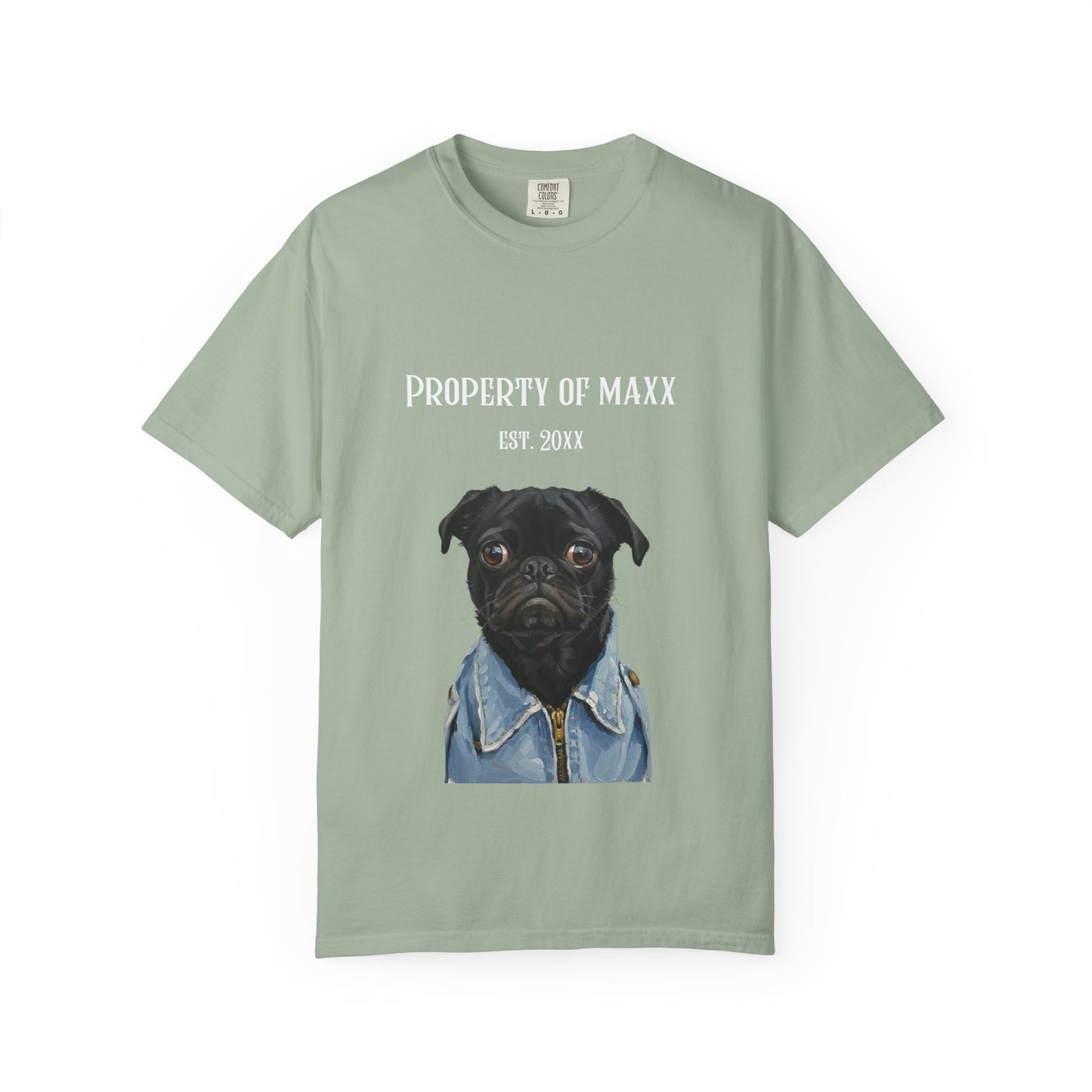 Custom Dog Photo-to-Painting Collection -  Comfort Colors 1717 Shirt - Gift For Pet Lovers