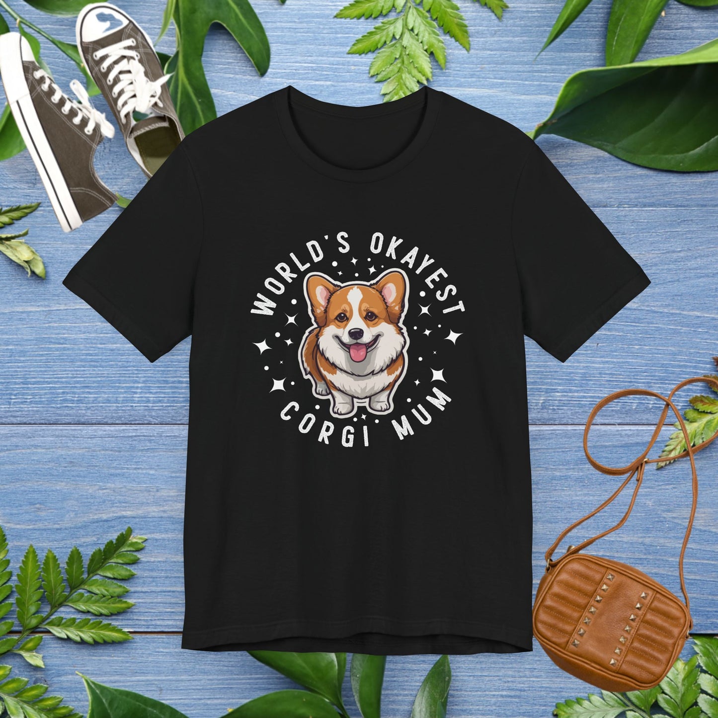 World's Okayest Corgi Mum Unisex T-Shirt - furevermama