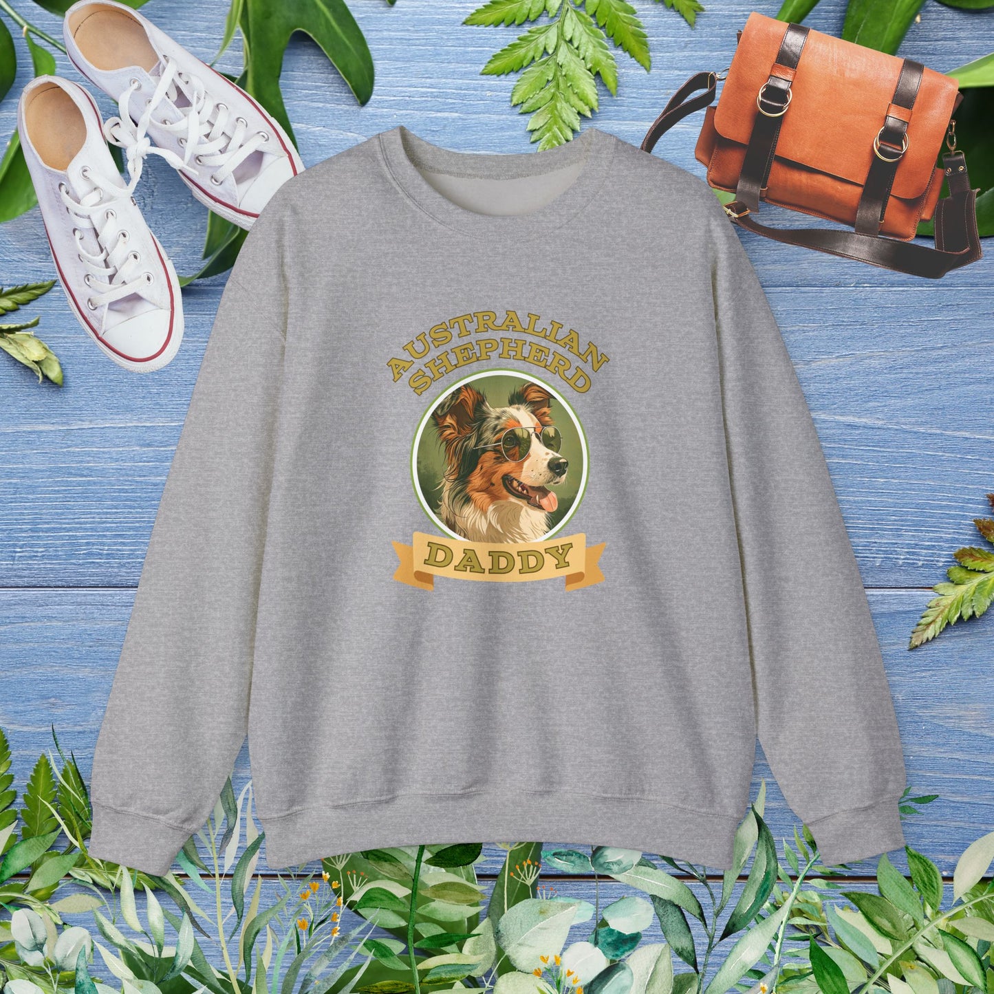 Australian Shepherd Daddy Sweatshirt - furevermama