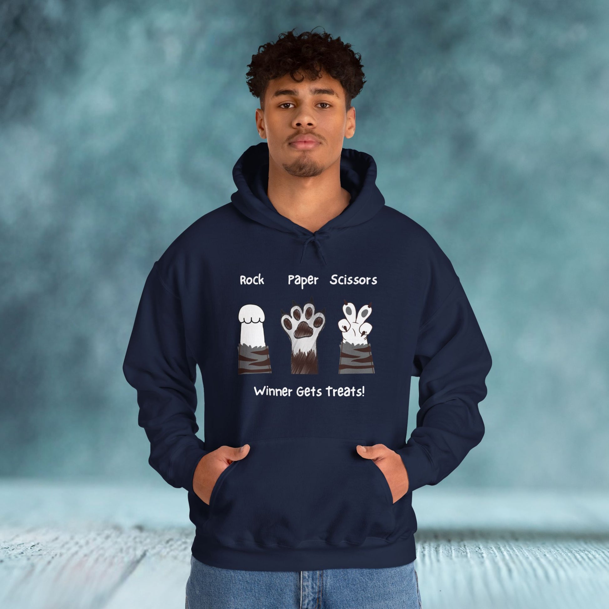 Paw's Paper Rock Scissors Unisex Hoodie - furevermama