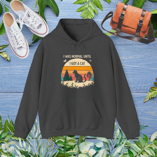 I Was Normal Unit I Got A Cat Hoodie - furevermama